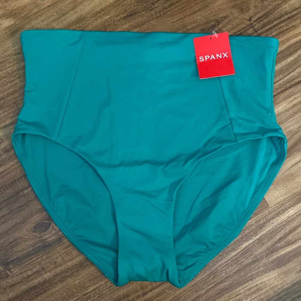 Spanx Swim Brief Mystic Green Size Small